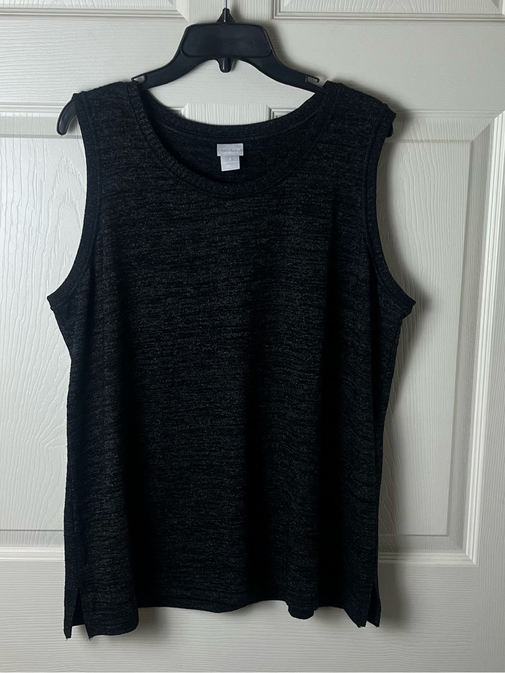 Chico's Charcoal Heather Sleeveless Knit Tank